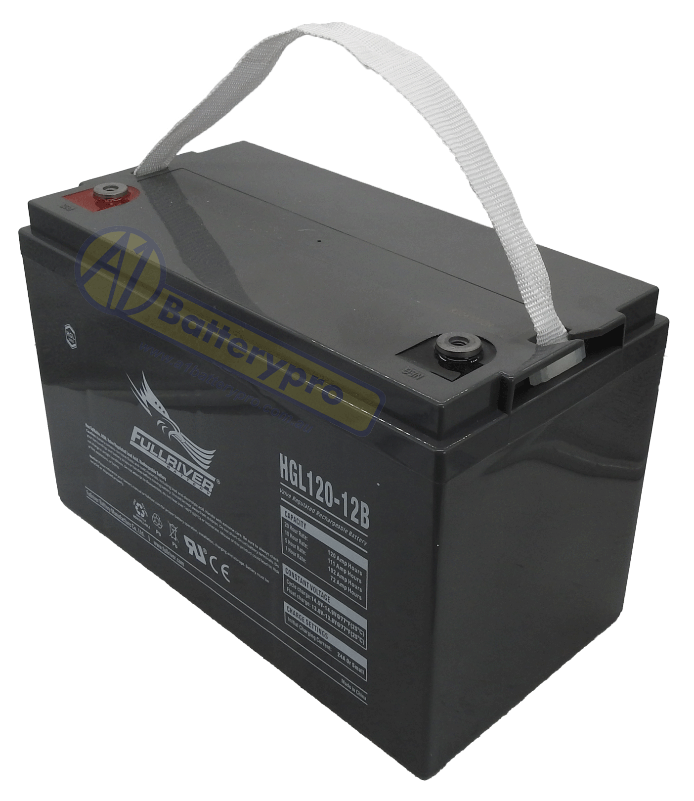 HGL120-12B HGL120-12B - 12VOLT 720CCA 120AH FULLRIVER AGM BATTERY - LHP ...