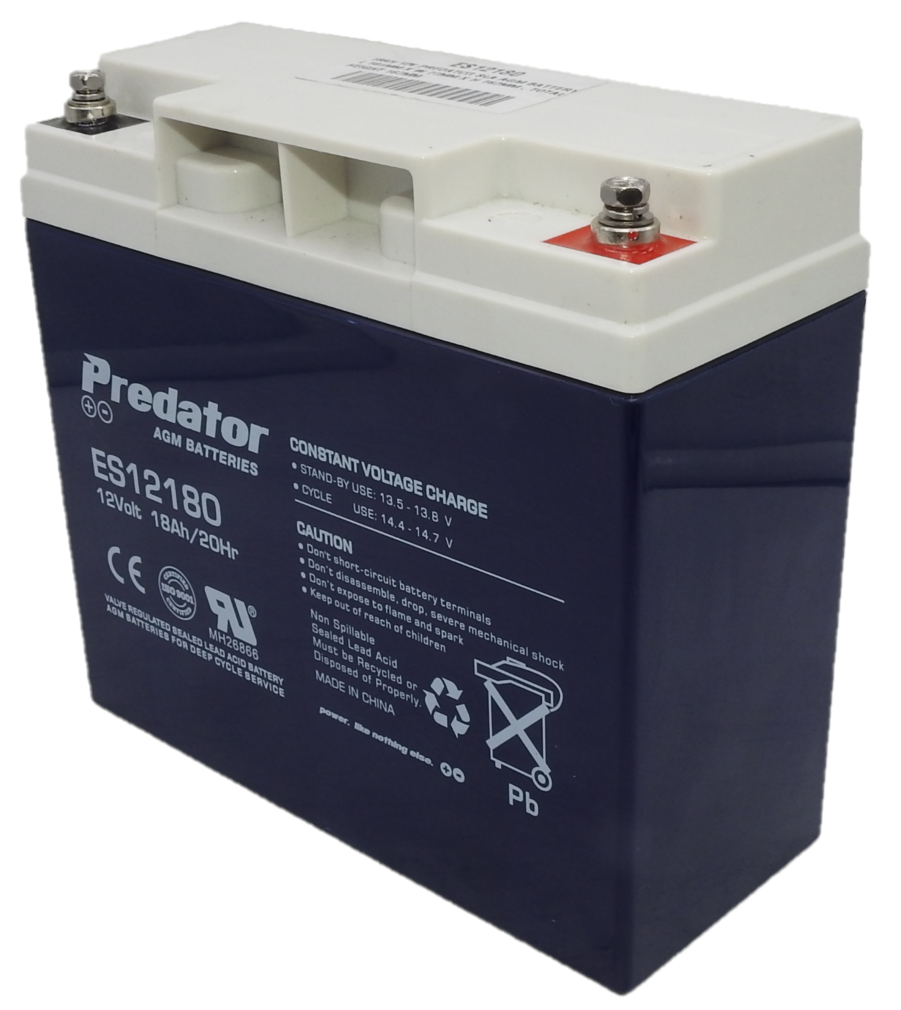 ES12180 ES12180 - 12VOLT 18AH PREDATOR SLA AGM BATTERY - A1 Batterypro ...