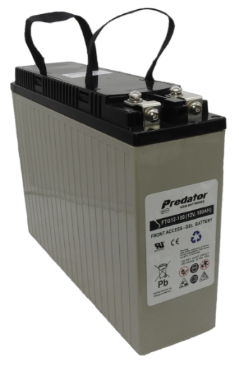Picture of FTG12-100- 12VOLT 100AH DEEP CYCLE PREDATOR GEL BATTERY - FRONT TERMINAL BATTERY