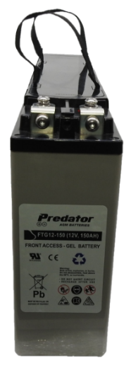 Picture of FTG12-150 - 12VOLT 150AH DEEP CYCLE PREDATOR GEL BATTERY - FRONT TERMINAL BATTERY