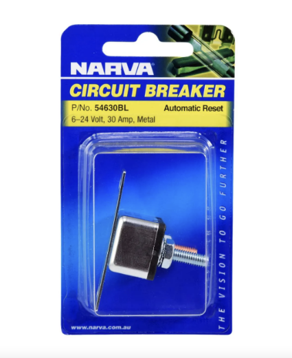 Picture of NARVA METAL CIRCUIT BREAKER AUTO RESET 30A