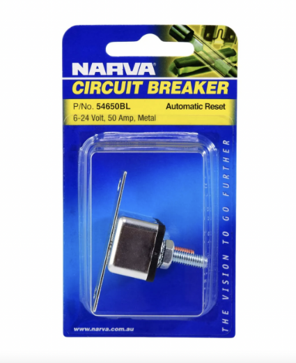 Picture of NARVA METAL CIRCUIT BREAKER AUTO RESET 50A