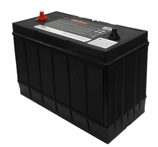 Picture of 31-900T - 12VOLT 900CCA 100AH DELKOR HEAVY DUTY COMMERCIAL MAINTENANCE FREE BATTERY - STUD (86MF)