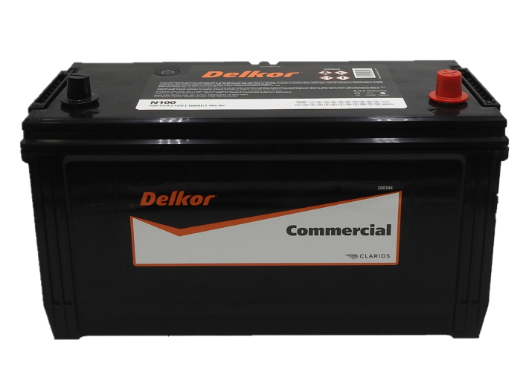 Picture of N100L - 12VOLT 750CCA 100AH DELKOR HEAVY DUTY COMMERCIAL MAINTENANCE FREE BATTERY - RHP