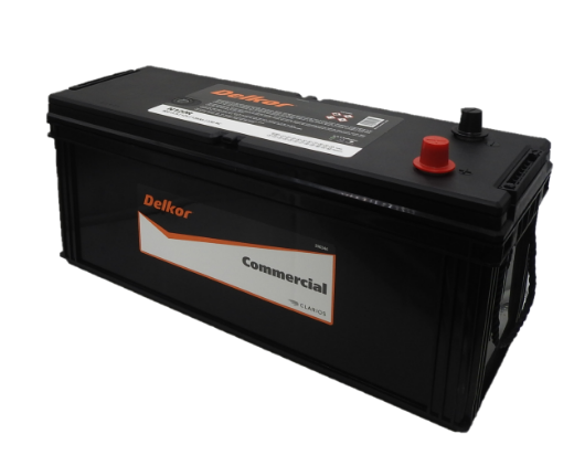Picture of N120R - 12VOLT 800CCA 120AH DELKOR HEAVY DUTY COMMERCIAL MAINTENANCE FREE BATTERY - LHP