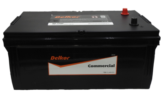 Picture of 12VOLT 1500CCA 210AH DELKOR EXTRA HEAVY COMMERCIAL DUTY MAINTENANCE FREE BATTERY - RHP - 8D-1500