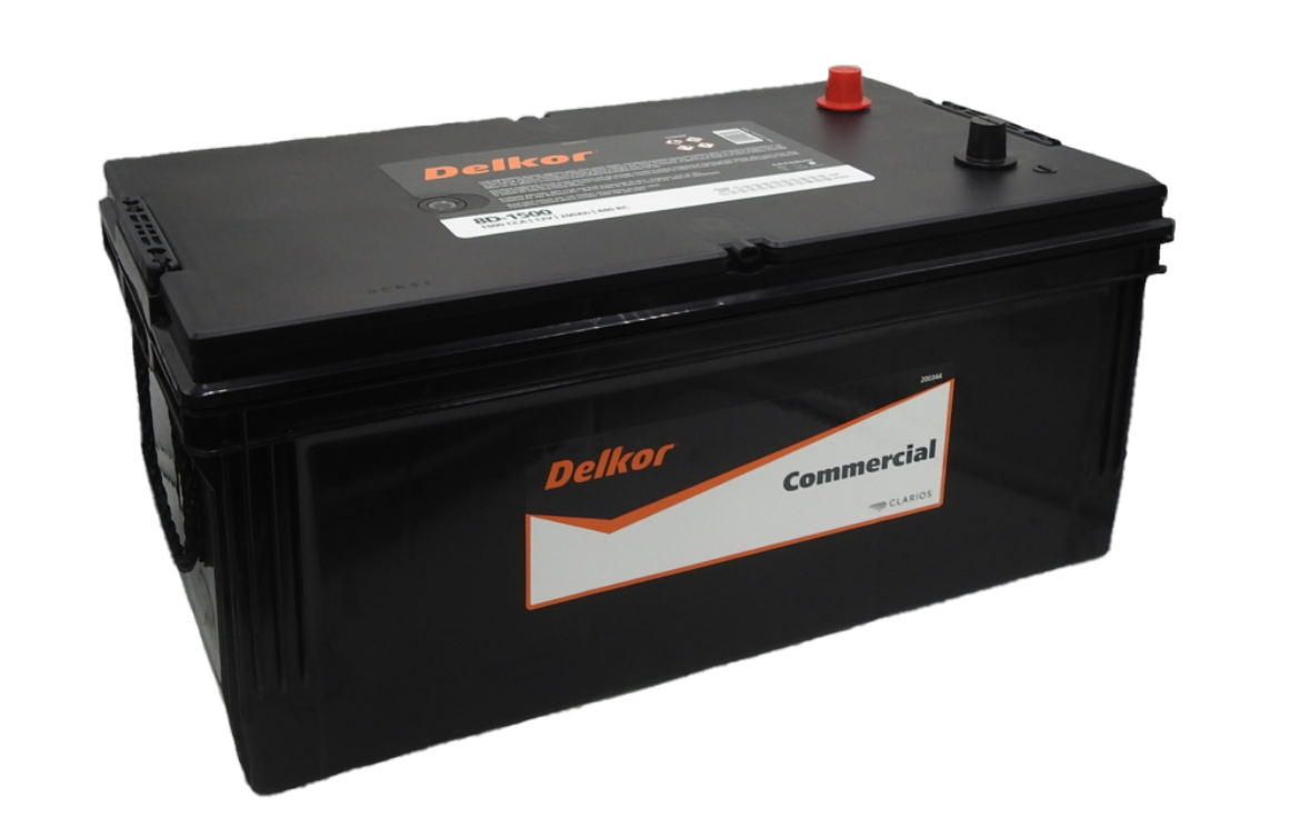 Picture of 12VOLT 1500CCA 210AH DELKOR EXTRA HEAVY COMMERCIAL DUTY MAINTENANCE FREE BATTERY - RHP - 8D-1500