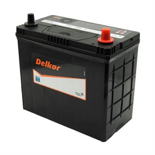 Picture of 51R-430 - 12VOLT 430CCA 45AH DELKOR HEAVY DUTY CALCIUM MAINTENANCE FREE BATTERY - RHP