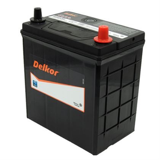 Picture of NS40ZLMF - 12VOLT 310CCA 35AH DELKOR HEAVY DUTY CALCIUM MAINTENANCE FREE BATTERY - RHP (NS40ZL)