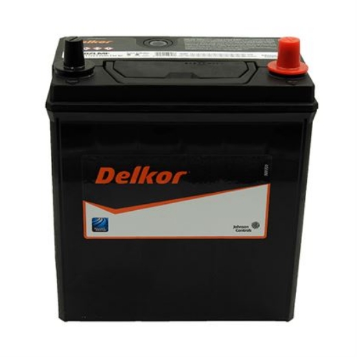 Picture of NS40ZLMF - 12VOLT 310CCA 35AH DELKOR HEAVY DUTY CALCIUM MAINTENANCE FREE BATTERY - RHP (NS40ZL)