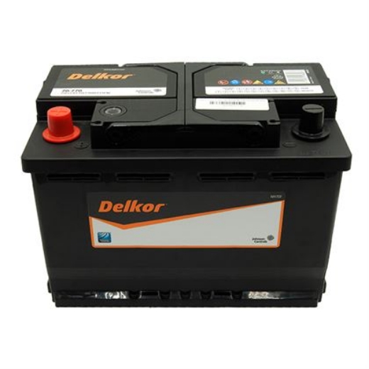 Picture of DIN70-770 - 12VOLT 770CCA 70AH DELKOR HEAVY DUTY CALCIUM MAINTENANCE FREE BATTERY - LHP (57233)