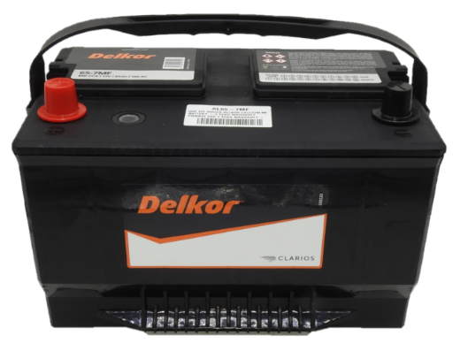 Picture of 65-7MF - 12VOLT 850CCA 85AH DELKOR HEAVY DUTY CALCIUM MAINTENANCE FREE BATTERY - LHP