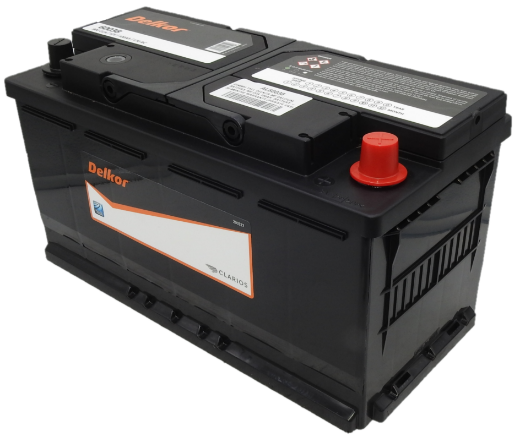 Picture of 60038 - 12VOLT 900CCA 100AH DELKOR HEAVY DUTY CALCIUM MAINTENANCE FREE BATTERY (DIN88H) - RHP