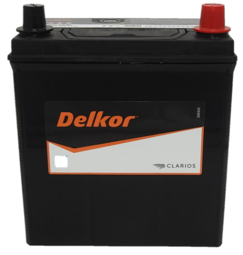 Picture of NS40ZLSMF - 12VOLT 310CCA 35AH DELKOR HEAVY DUTY CALCIUM MAINTENANCE FREE BATTERY - RHP