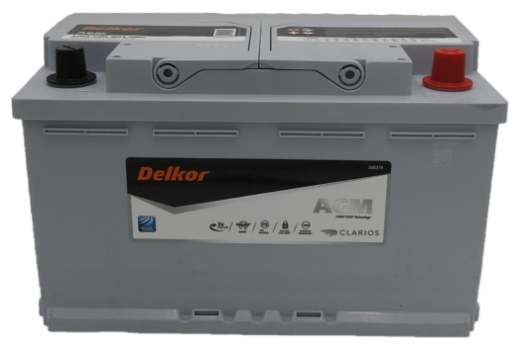 Picture of LN4580901080 - 12VOLT 800CCA 80AH DELKOR HEAVY DUTY AGM STOP START MAINTENANCE FREE BATTERY - RHP (580 901 080 / DIN77H) - RHP