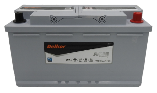Picture of LN5595901090 - 12VOLT 900CCA 95AH DELKOR HEAVY DUTY AGM STOP START MAINTENANCE FREE BATTERY - RHP (595 901 090 / DIN88H)
