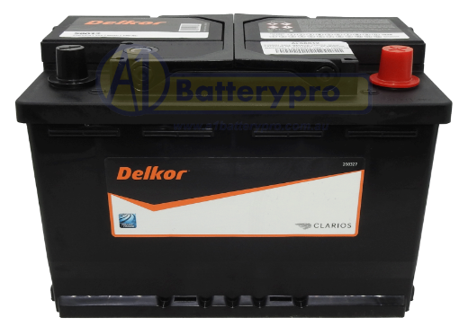 Picture of 58012 - 12VOLT 770CCA 80AH DELKOR HEAVY DUTY CALCIUM MAINTENANCE FREE BATTERY - RHP - DIN66H