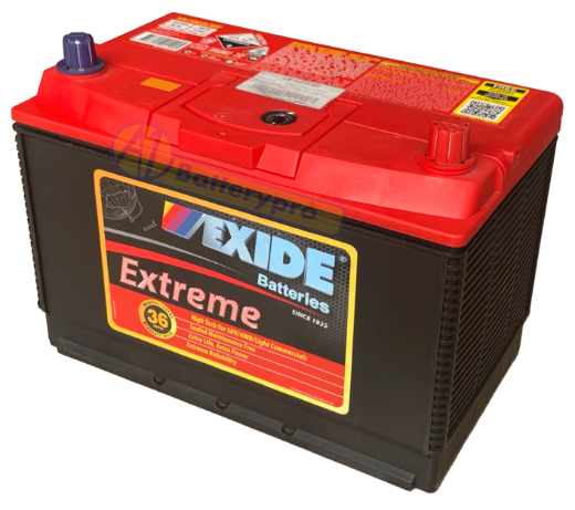 Picture of XN70ZZLMF - 12VOLT 810CCA 80AH  EXIDE EXTREME BATTERY XX-HEAVY DUTY (N70EXL SMF) - RHP