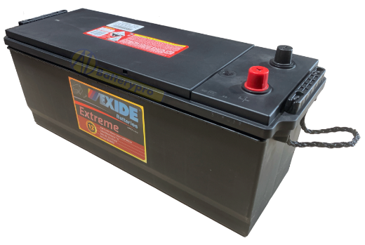 Picture of N120EURO - 12VOLT 120AH 930CCA EXIDE CALCIUM FACTORY SEALED BATTERY - LHP - N120MF OPPOSITE POLARITY