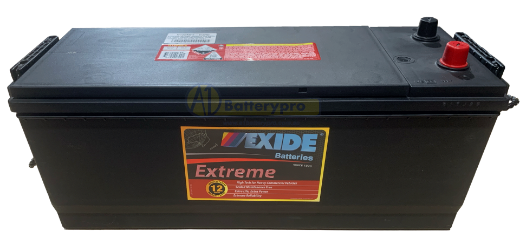 Picture of N120EURO - 12VOLT 120AH 930CCA EXIDE CALCIUM FACTORY SEALED BATTERY - LHP - N120MF OPPOSITE POLARITY