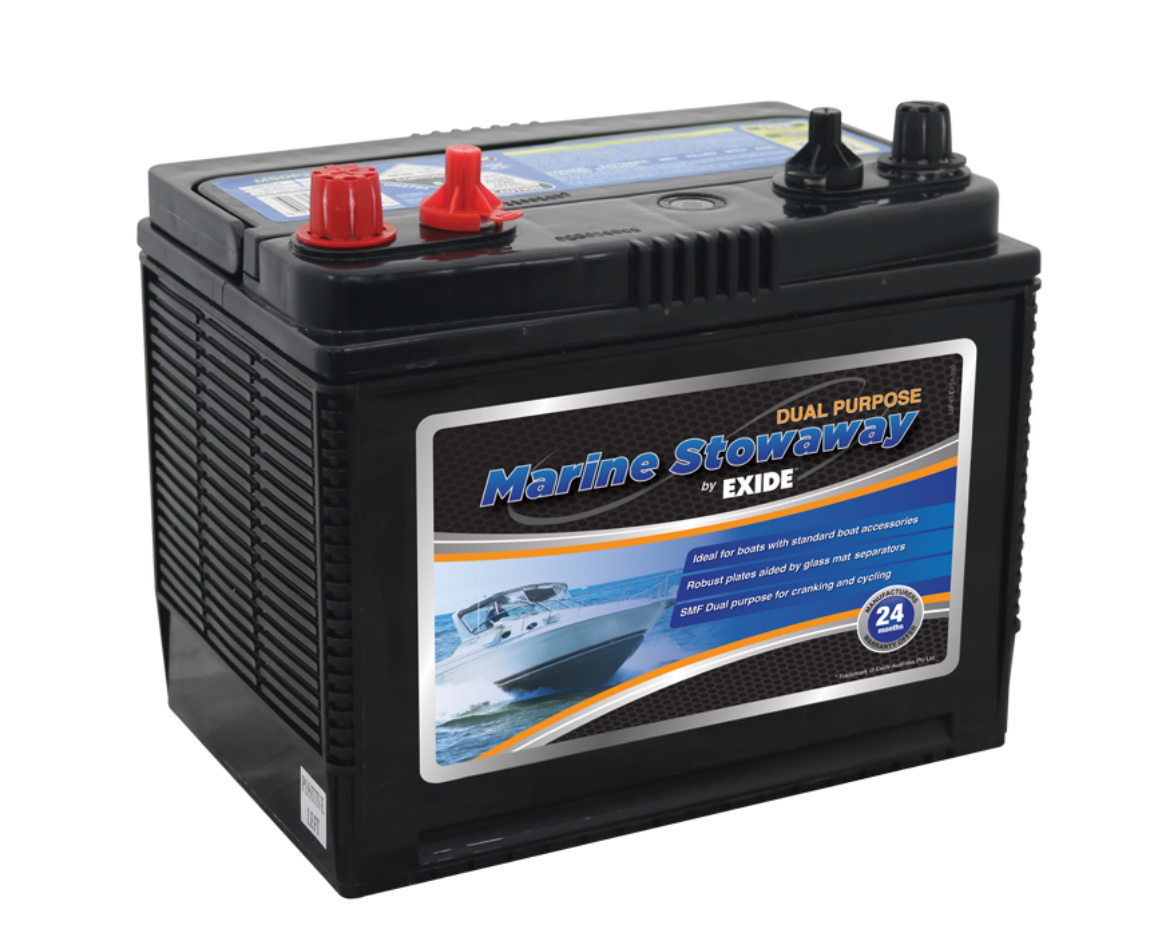 Picture of MSDP24 - 12VOLT 600CCA 82AH EXIDE DUAL PURPOSE DEEP CYCLE/ MARINE BATTERY - LHP