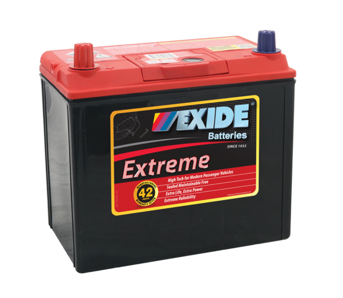 Picture of NS60 - 12VOLT 480CCA 50AH EXIDE EXTRA MF BATTERY - LHP