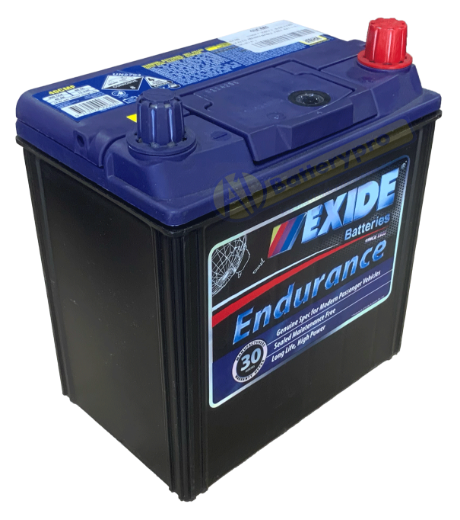 Picture of 40CMF - 12VOLT 350CCA 40AH EXIDE SEALED MAINTENANCE FREE BATTERY - RHP (NS40ZAL)