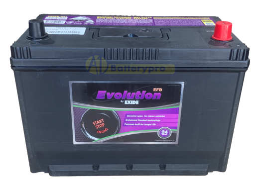 Picture of N70ZZL - 12VOLT 760CCA EXIDE EFB STOP START TECHNOLOGY BATTERY - RHP