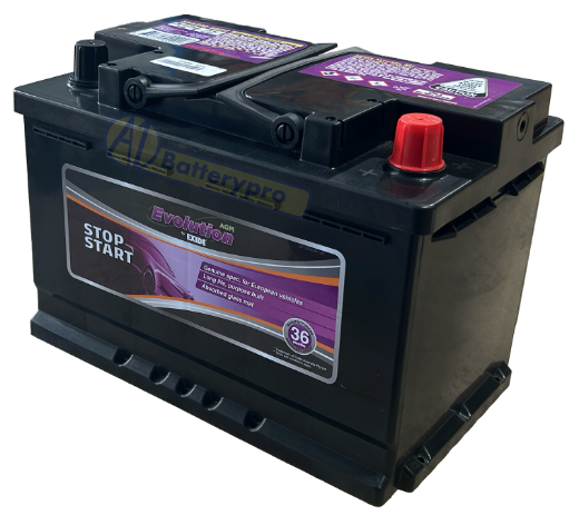 Picture of SSAGM-66EU - 12VOLT 760CCA 70AH EXIDE AGM STOP START TECHNOLOGY BATTERY - RHP (DIN66H)