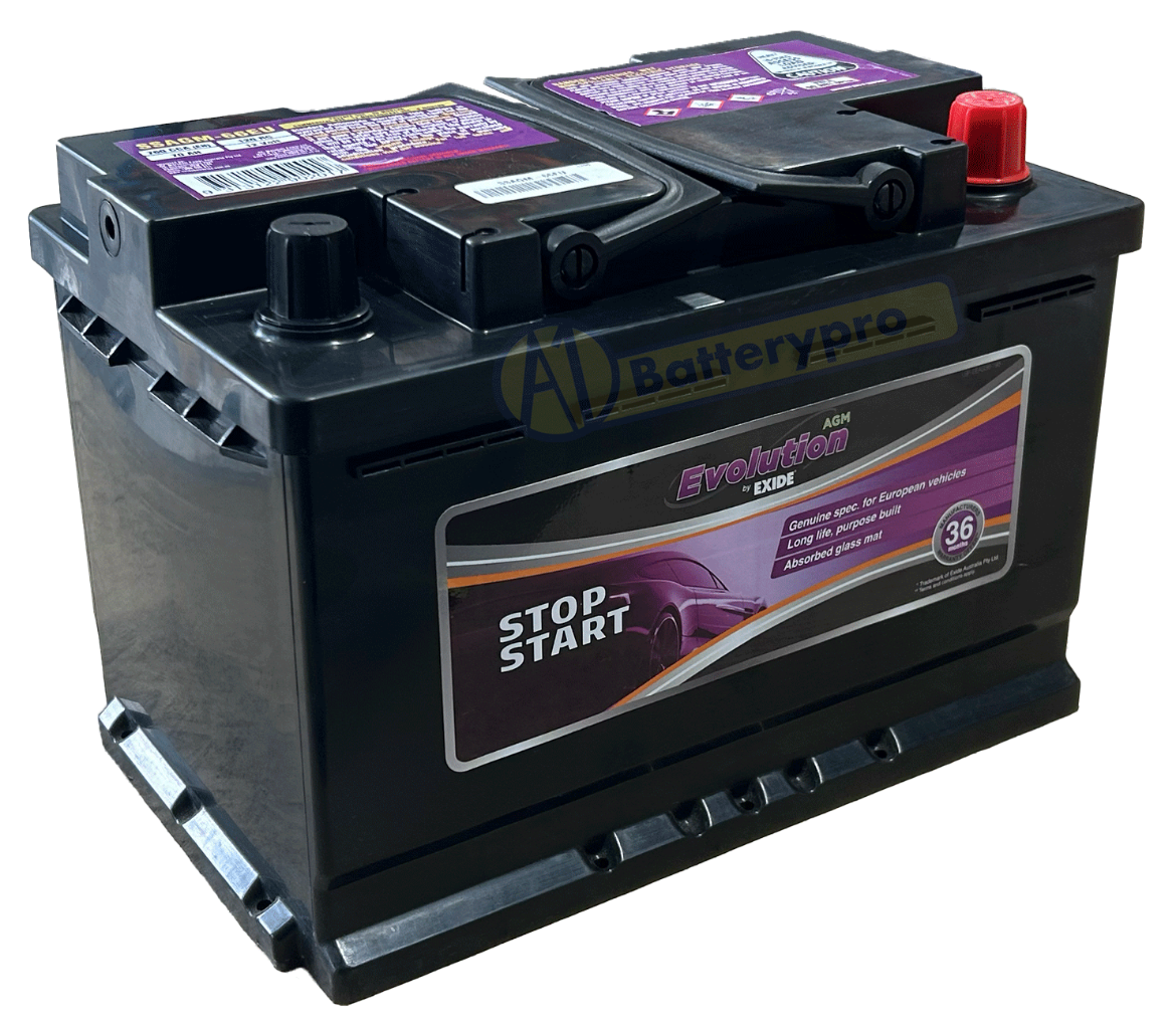 Picture of SSAGM-66EU - 12VOLT 760CCA 70AH EXIDE AGM STOP START TECHNOLOGY BATTERY - RHP (DIN66H)