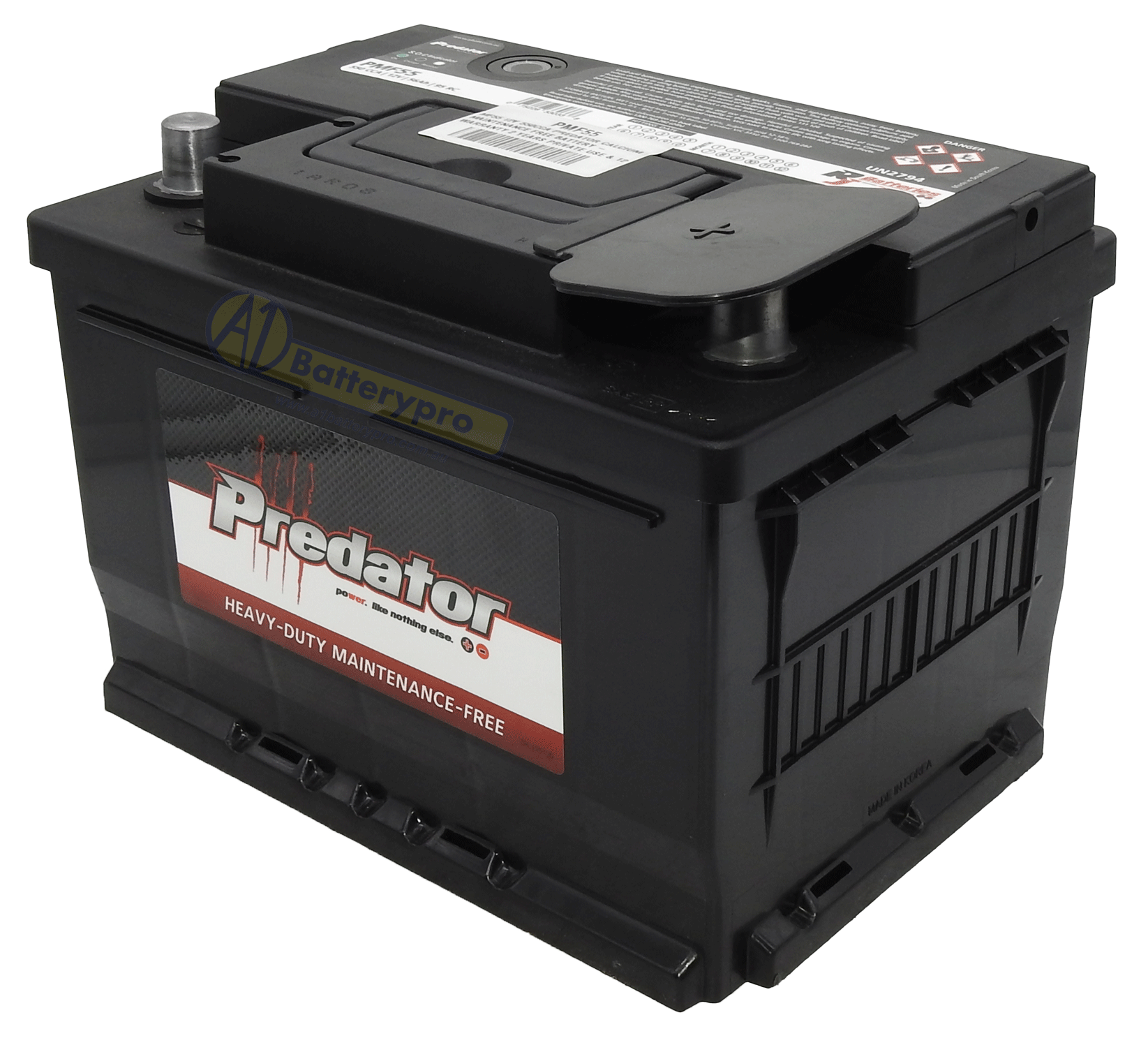 Pmf55 Mf55 - 12volt 550cca Predator Calcium Maintenance Free Battery 