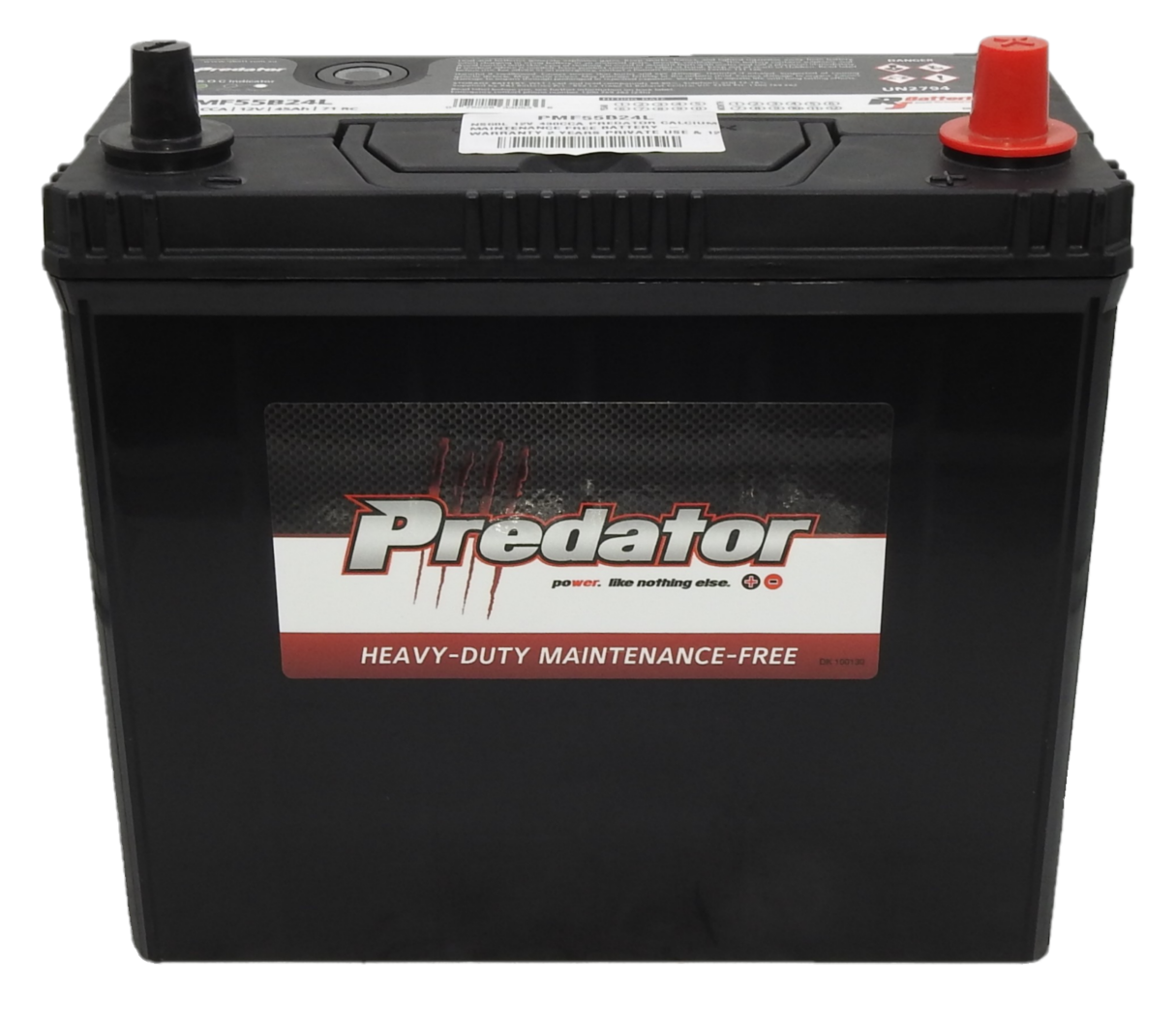 PMF55B24L NS60L - 12VOLT 430CCA PREDATOR CALCIUM MAINTENANCE FREE ...