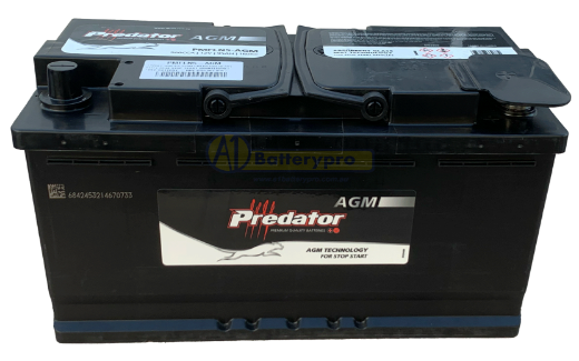 Picture of LN5-AGM 12VOLT 900CCA 95AH PREDATOR HEAVY DUTY AGM STOP START MAINTENANCE FREE BATTERY - RHP (595 901 090 / DIN88H)