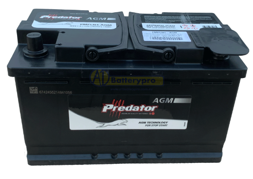 Picture of LN4-AGM 12VOLT 800CCA 80AH PREDATOR HEAVY DUTY AGM STOP START MAINTENANCE FREE BATTERY - RHP (580 901 080 / DIN77H)