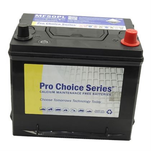Picture of N50PL/N51 - 12VOLT 520CCA PRO CHOICE SERIES MAINTENANCE FREE CALCIUM BATTERY - RHP