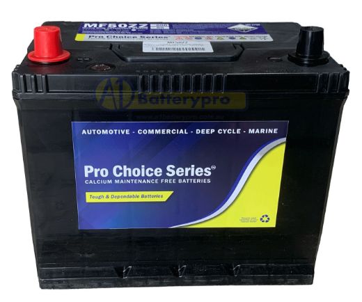 Picture of N50ZZ - 12VOLT 600CCA PRO CHOICE SERIES MAINTENANCE FREE CALCIUM BATTERY - LHP
