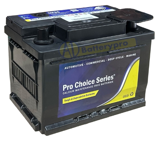 Picture of MF55 - 12VOLT 540CCA PRO CHOICE SERIES CALCIUM MAINTENANCE FREE BATTERY - RHP