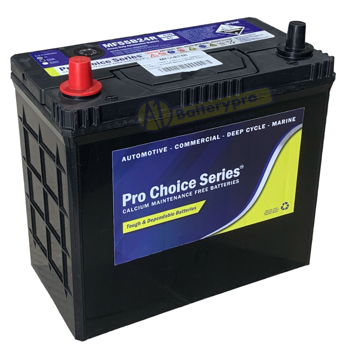 Picture of NS60 - 12VOLT 430CCA PRO CHOICE SERIES CALCIUM MAINTENANCE FREE BATTERY