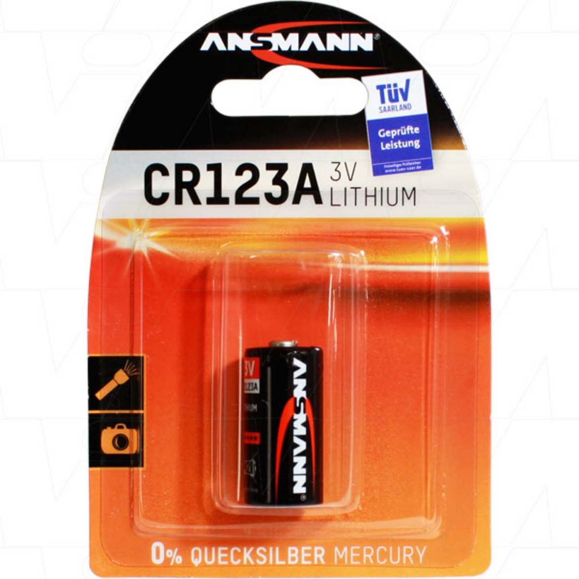 Picture of CR123A ANSMANN 3V LITHIUM PHOTO BATTERY