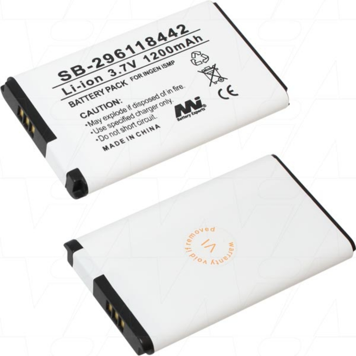 Picture of SB-296118442 3.7V 1.2AH REPLACEMENT BATTERY FOR INGENICO ISMP COMPANION POINT-OF-SALE PAYMENT TERMINAL