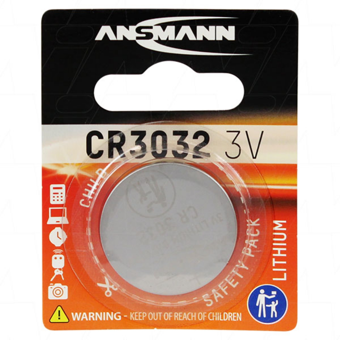 Picture of CR3032 ANSMANN 3V LITHIUM BUTTON BATTERY