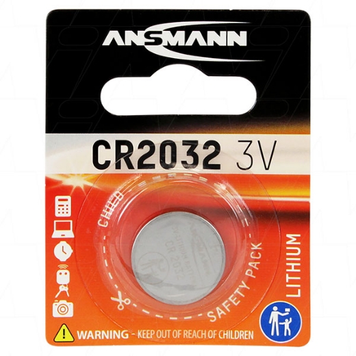 Picture of CR2032 ANSMANN 3V LITHIUM BUTTON BATTERY