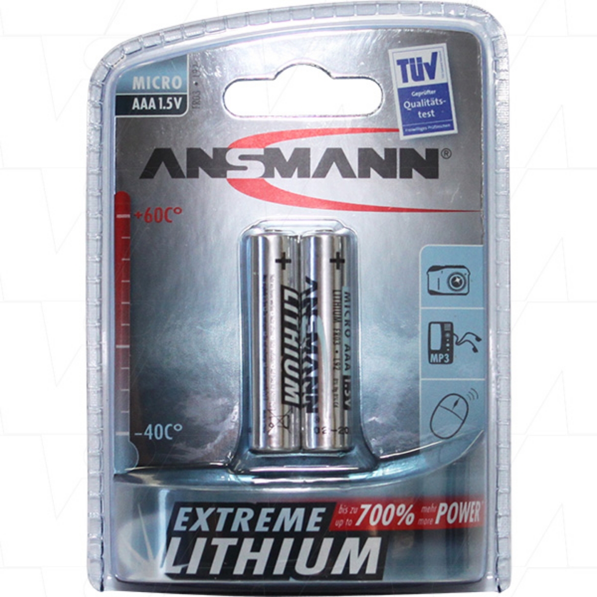 Picture of 1.5V 1.2AH ANSMANN AAA NON- RECHARGEABLE LITHIUM BATTERY