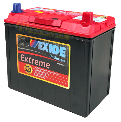 Picture of NS60AL / X60C - 12VOLT 480CCA 50AH EXIDE EXTRA MAINTENANCE FREE BATTERY (55B24LS) - RHP