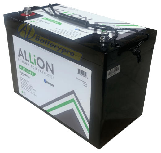 Picture of 12VOLT 105AH / 100A BMS ALLION LITHIUM DEEP CYCLE BATTERY - BLUETOOTH MODEL - IP65 RATING