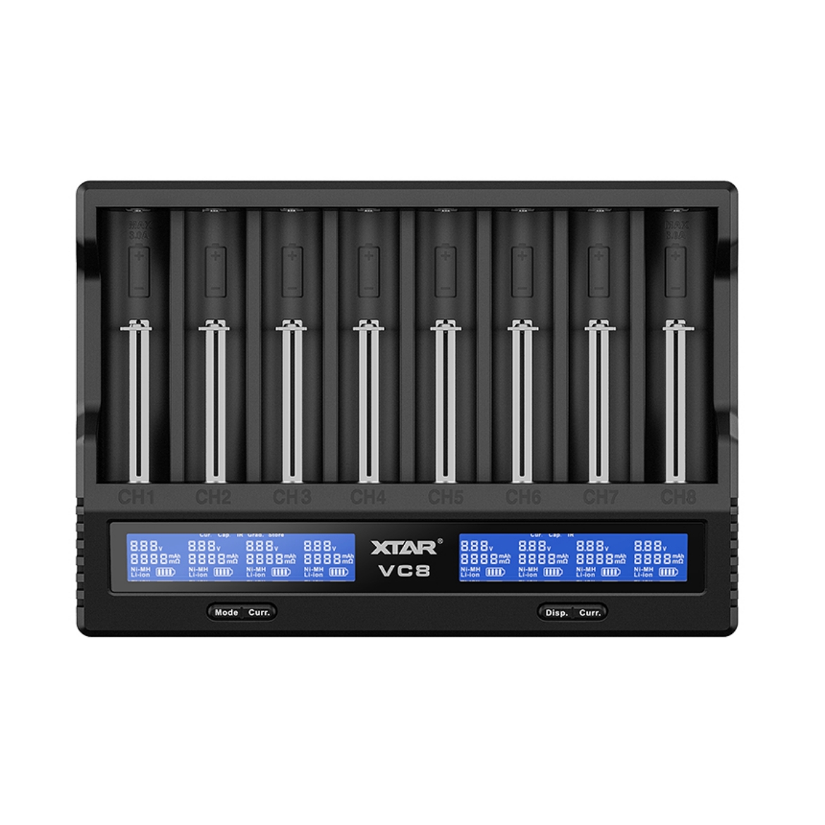 Picture of XTAR - 1-8 CELL LIION/NIMH BATTERY CHARGER WITH CAPACITY TEST FUNCTION