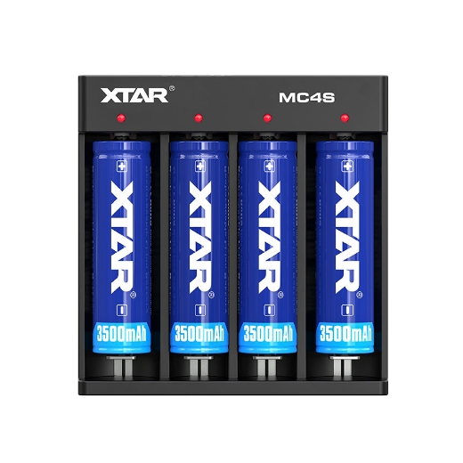 Picture of XTAR MC4S FOUR CHANNEL (1-4 CELL) AUTOMATIC LIION/NIMH BATTERY CHARGER - SUITABLE FOR 18650, 26650 & MORE