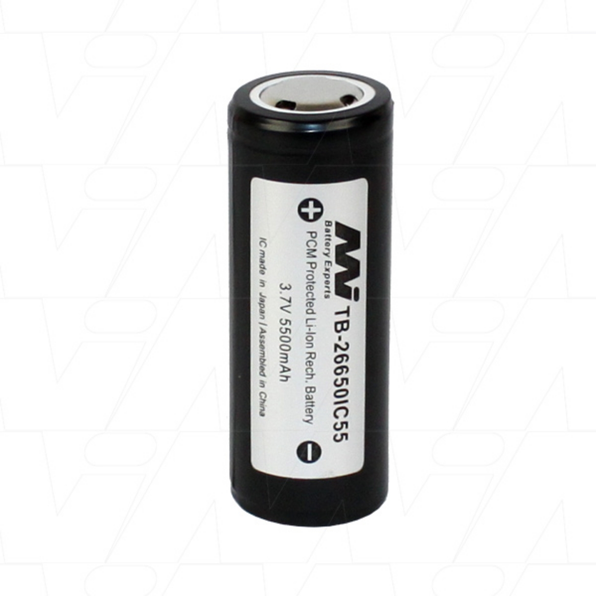 Picture of 3.7V 5500MAH TB-26650IC55-BP1 RECHARGEABLE LITHIUM ION TORCH BATTERY