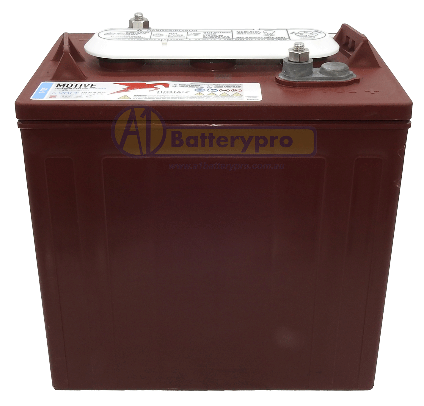 ALT105 6V 225AH TROJAN DEEP CYCLE BATTERY - T105 - A1 Batterypro ...