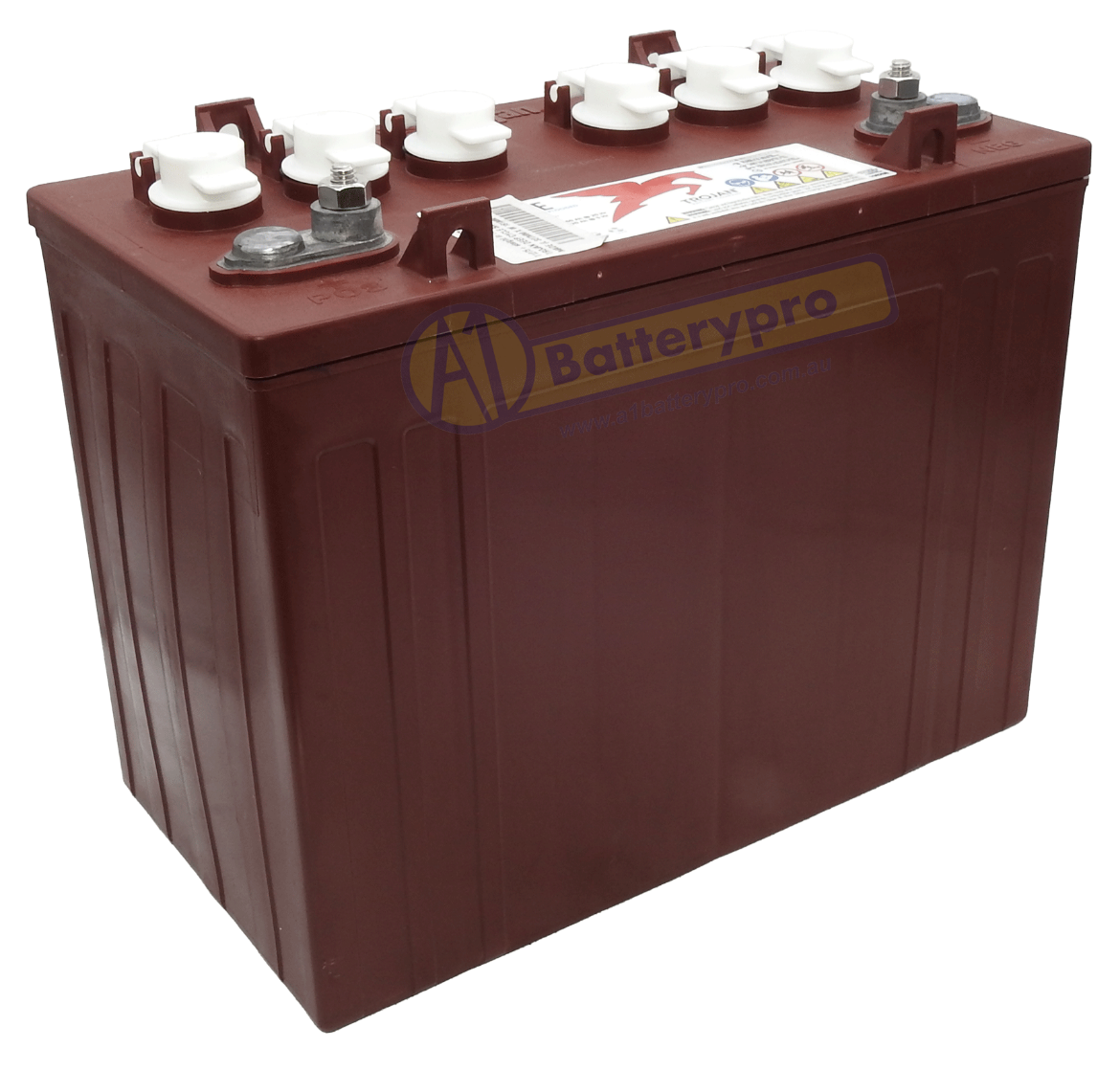 Picture of 12V 150AH TROJAN DEEP CYCLE BATTERY - USA MADE - T1275+ STAIGHT IN ROW CAPS